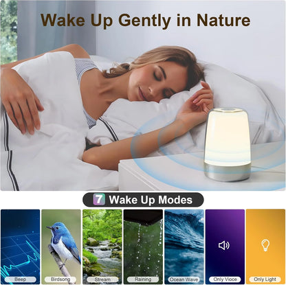 🌅 Hansang Sunrise Wake-Up Lamp – Wake Up Naturally, Sleep Peacefully! 🌙✨