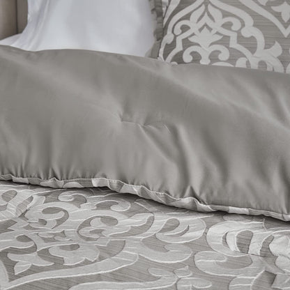 🛏️ Madison Park Tesla 6-Piece Jacquard Comforter Set – Elegance & Comfort Combined! ✨