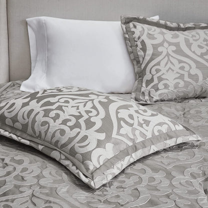 🛏️ Madison Park Tesla 6-Piece Jacquard Comforter Set – Elegance & Comfort Combined! ✨