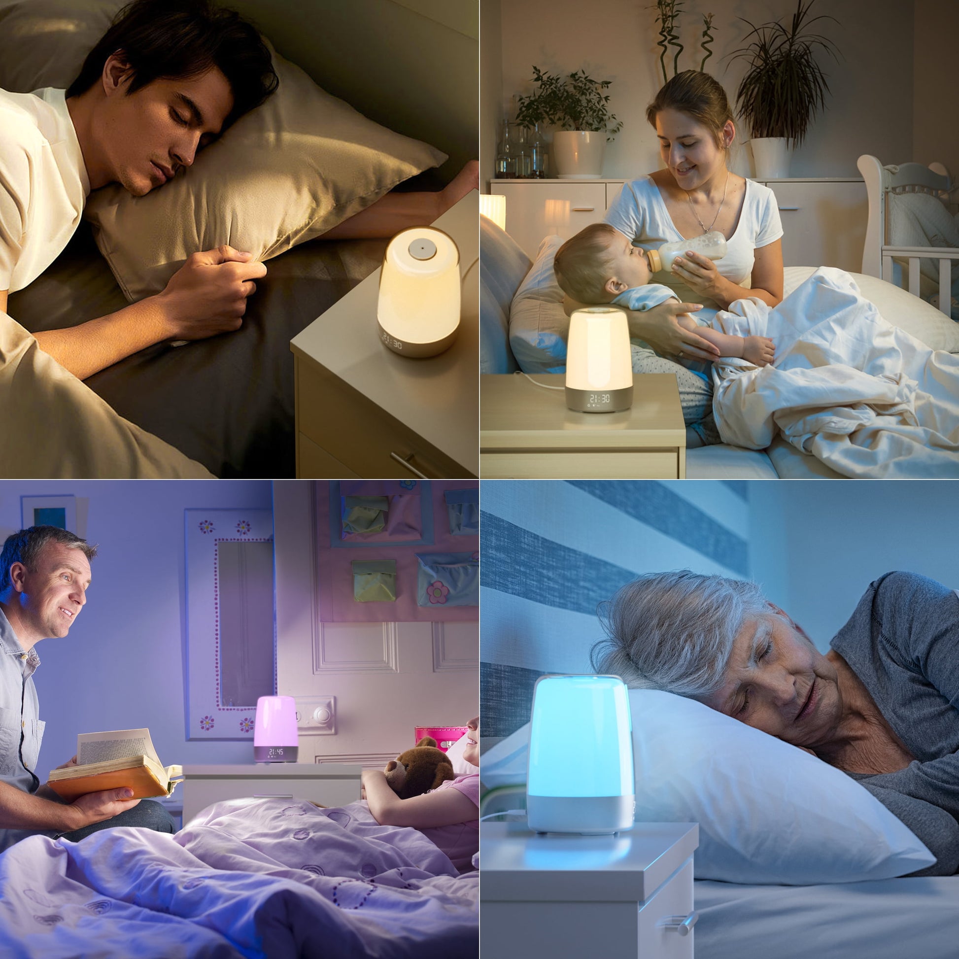 🌅 Hansang Sunrise Wake-Up Lamp – Wake Up Naturally, Sleep Peacefully! 🌙✨