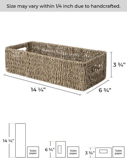 "Versatile Seagrass Storage Basket – Perfect for Bathroom, Kitchen & Home Decor" 🏡💖