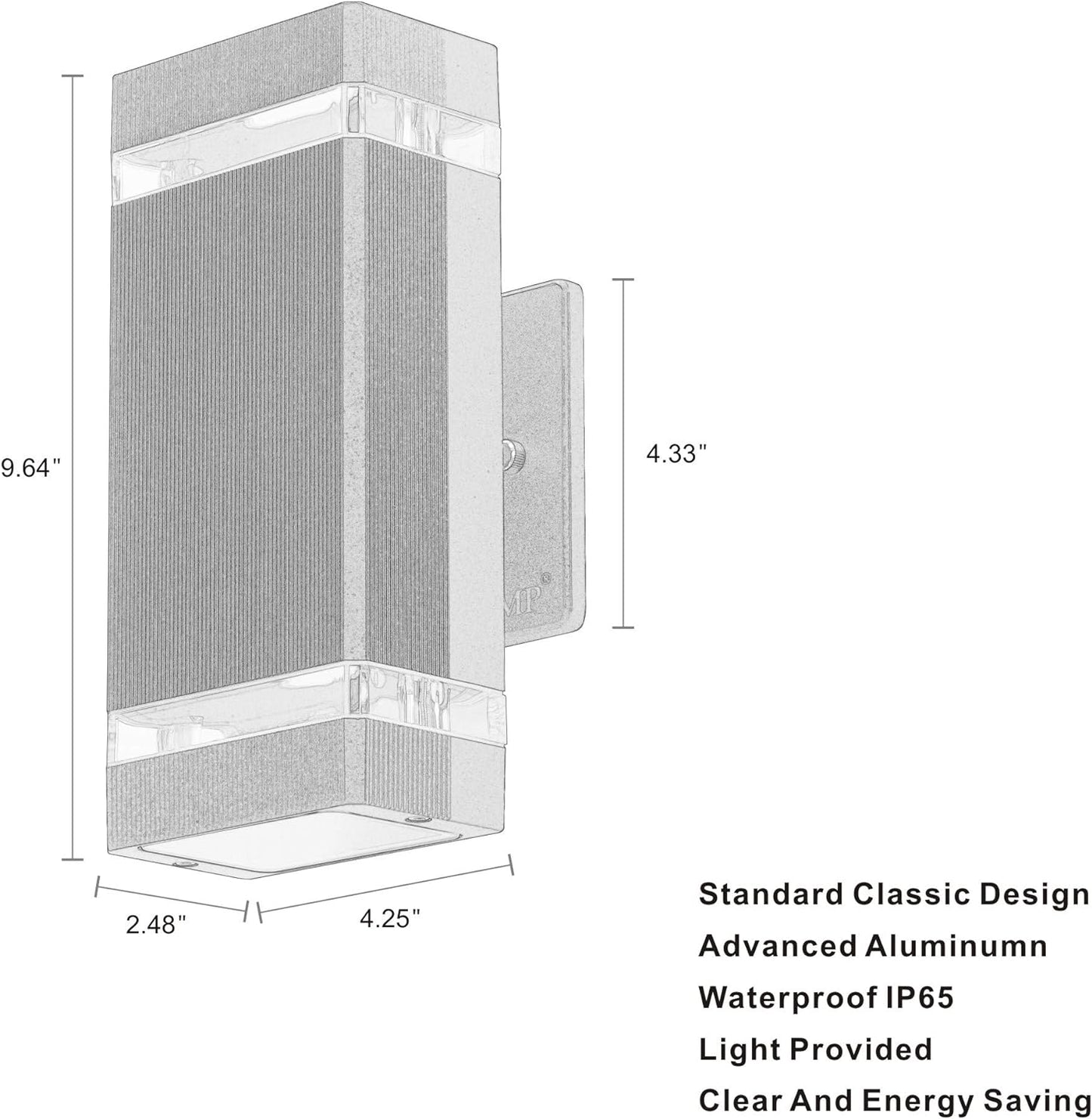 Modern Outdoor & Indoor LED Wall Light – Style & Efficiency Combined!