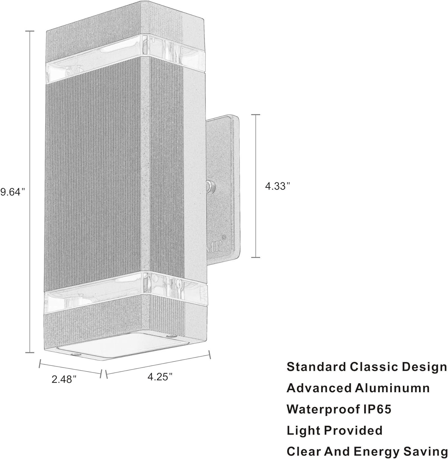 Modern Outdoor & Indoor LED Wall Light – Style & Efficiency Combined!