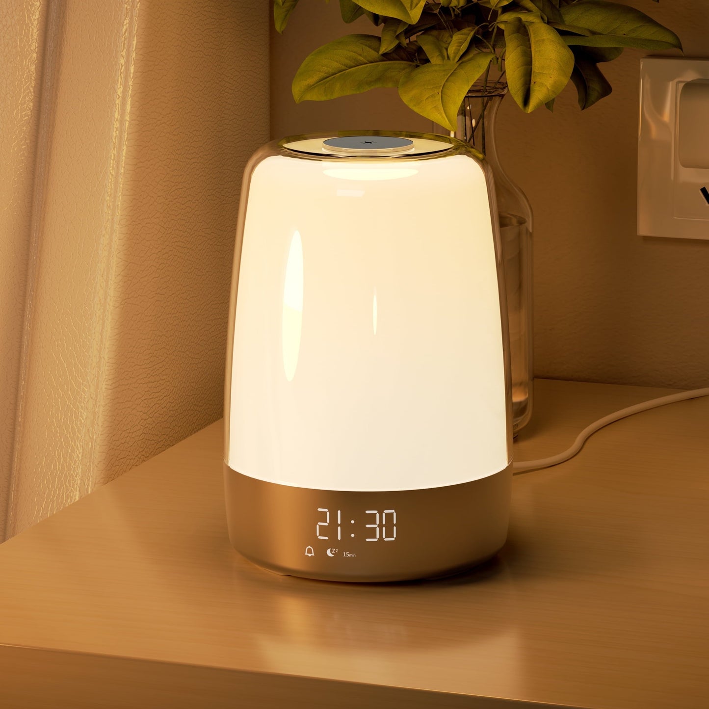 🌅 Hansang Sunrise Wake-Up Lamp – Wake Up Naturally, Sleep Peacefully! 🌙✨